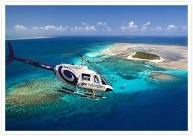 ヘリコプターで行くグリーン島　フライ＆クルーズ