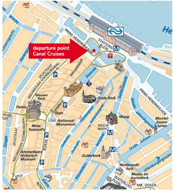 STROMMA社運河クルーズ船乗り場