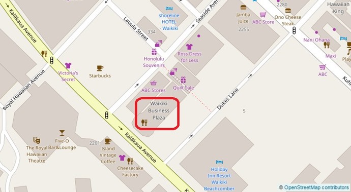 スカイ・ワイキキ（ワイキキ・ビジネス・プラザ19階）