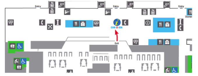 ブリスベン空港国際線到着ホール「Con-X-ion Airport Information Counter」