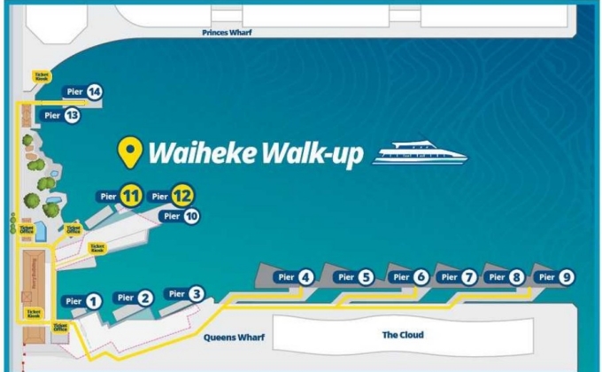 オークランド フェリーターミナル Pier 11-12 (Ferry Terminal - Downtown, Auckland 1010, New Zealand)