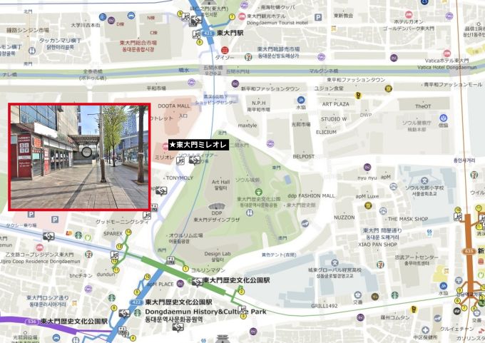 東大門ミリオレ前