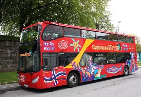 ベルゲン市内観光 ホップオン・ホップオフバス
