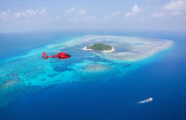 世界遺産グリーン島 クルーズ＋ヘリコプター遊覧飛行（選べるプラン）