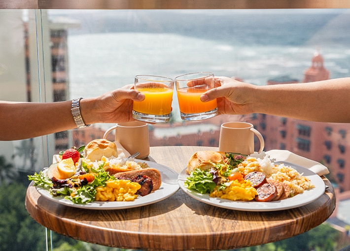 H.I.S.】LeaLea ハワイ絶景朝食ビュッフェ at スカイ ワイキキホノルル