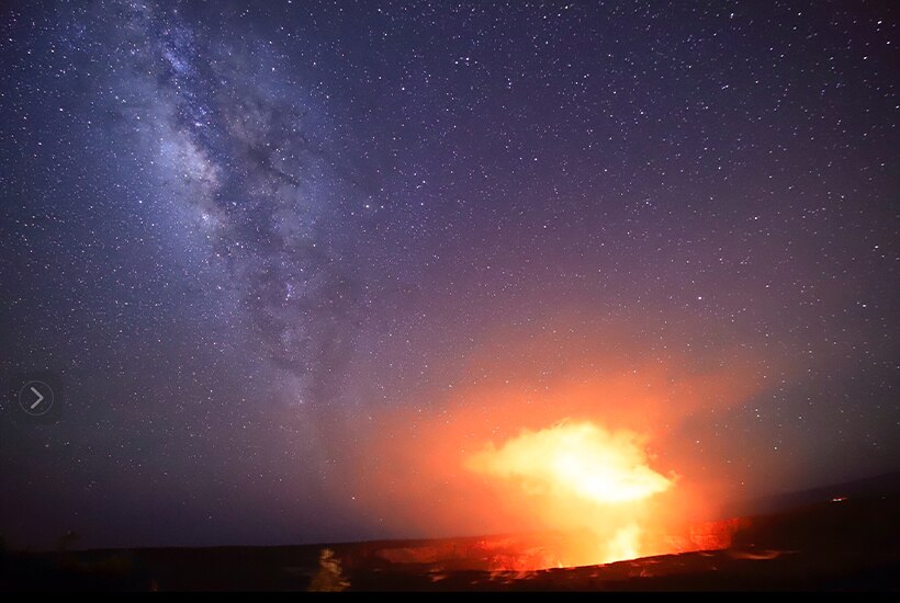 【ディープ・ハワイ】世界遺産キラウエア火山とヒロの町＋ 星空体験