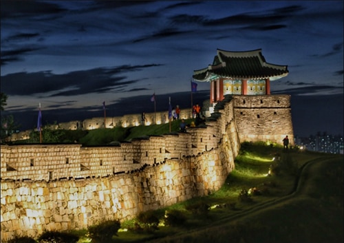 水原華城の城壁